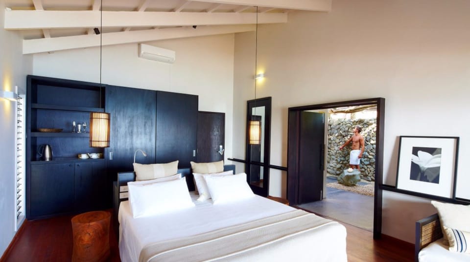 Villa, Private Pool, Beachfront | 1 bedroom, premium bedding, free minibar, in-room safe