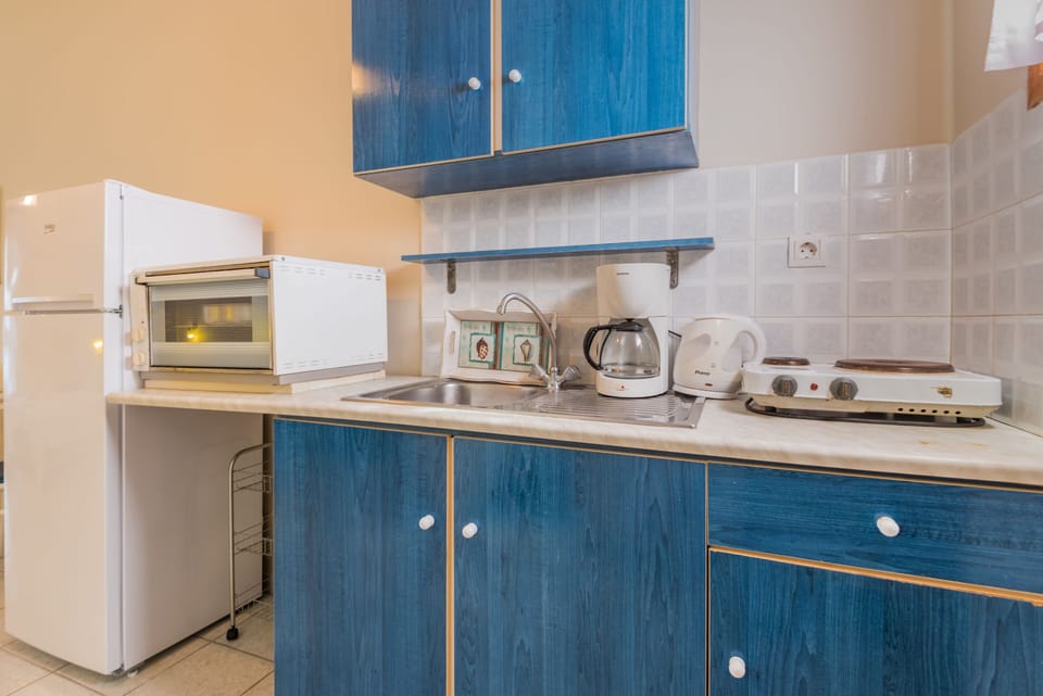 Family Studio | Private kitchen | Fridge, stovetop, coffee/tea maker