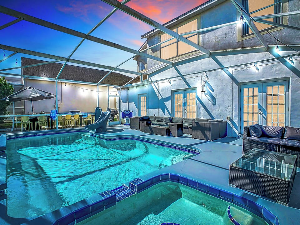 Enjoy scenic views of the private pool & unwind by the Fire Pit with a cocktail.