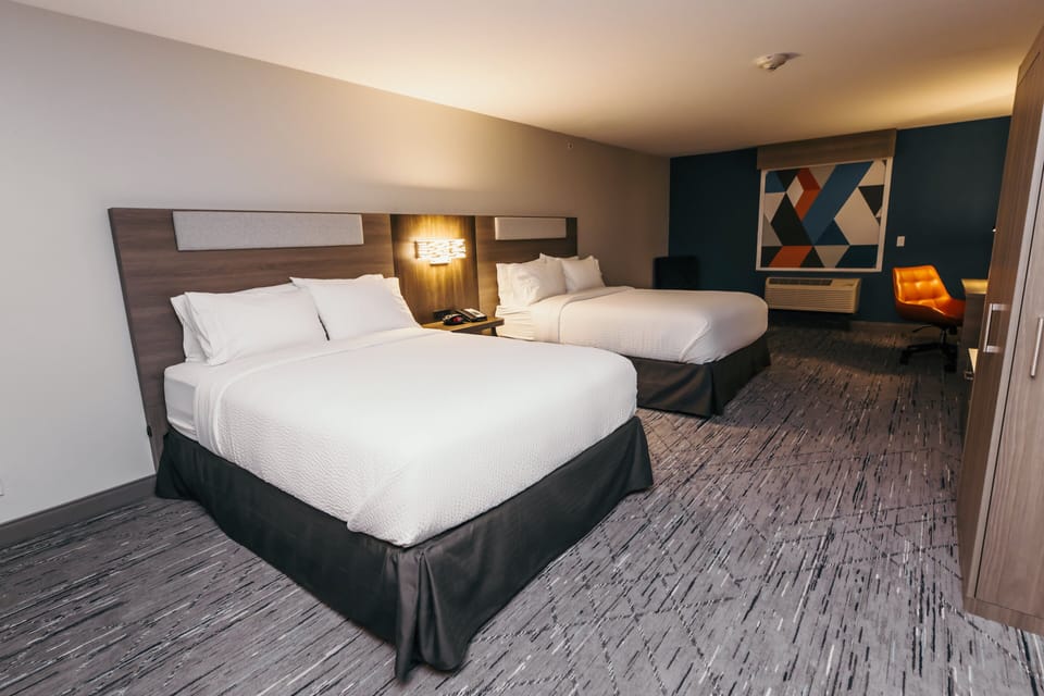Standard Room, 2 Queen Beds | Desk, blackout drapes, iron/ironing board, rollaway beds