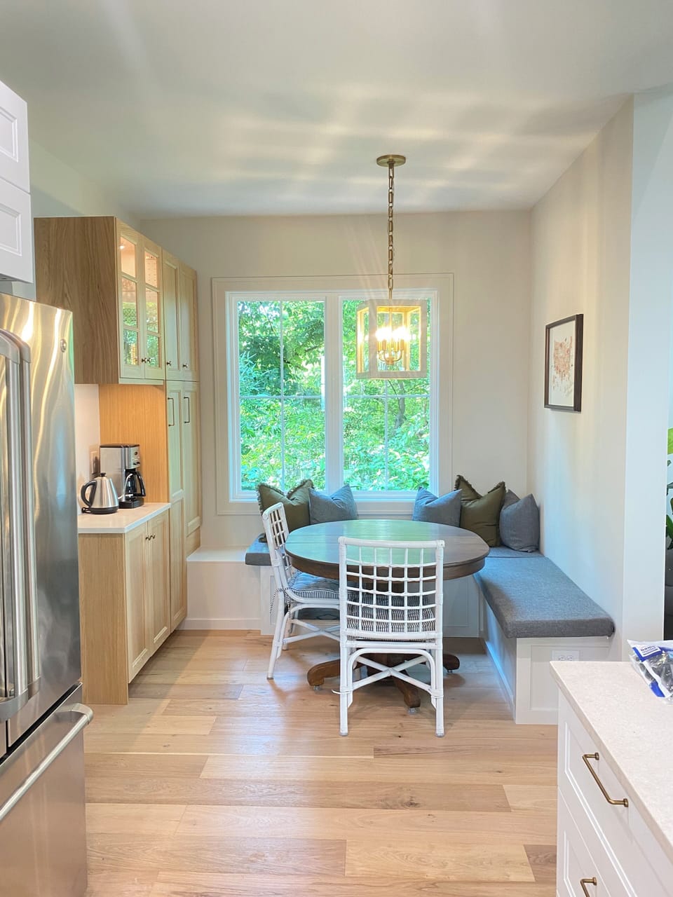 Built in dinette and coffee bar