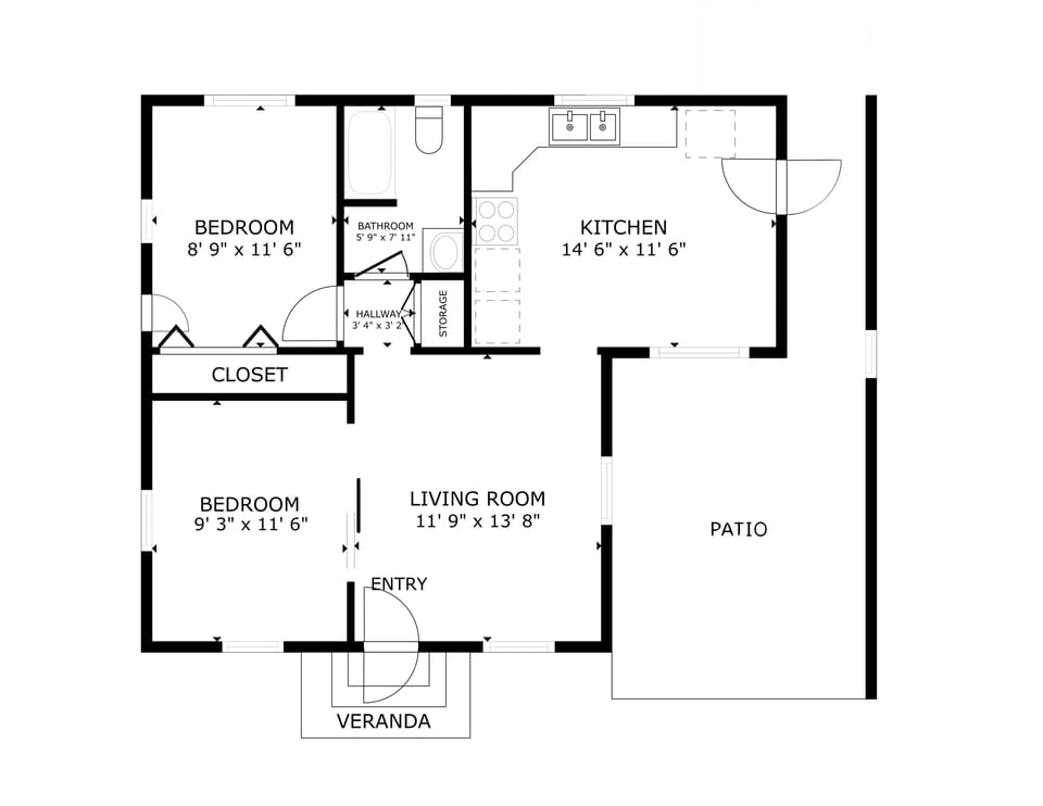 Cabin floor plan