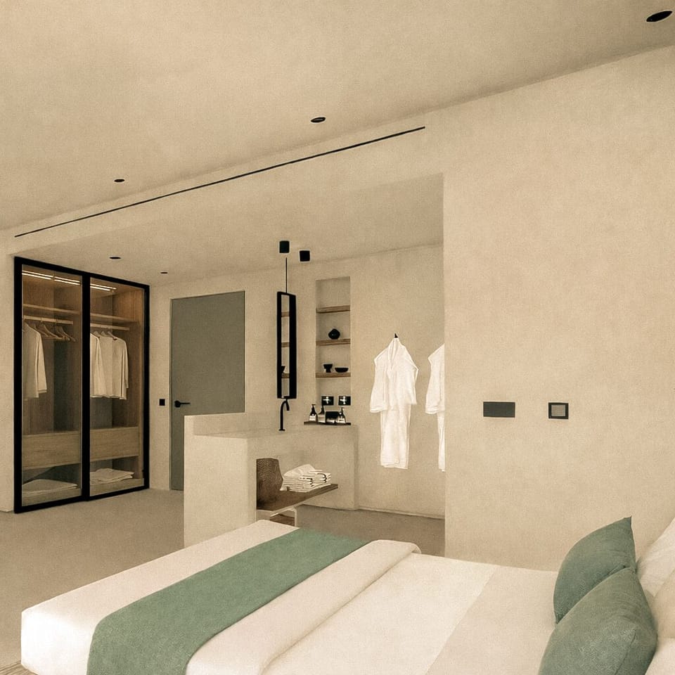 Emerald Suite Sea View Private Pool | In-room safe, desk, soundproofing, iron/ironing board