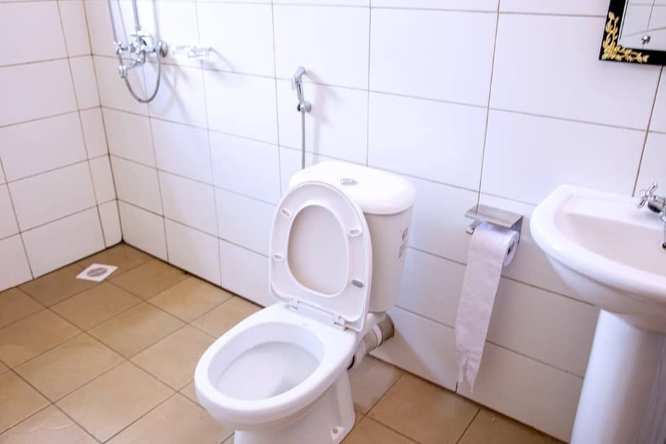 Deluxe Double Room | Bathroom | Shower, slippers, towels
