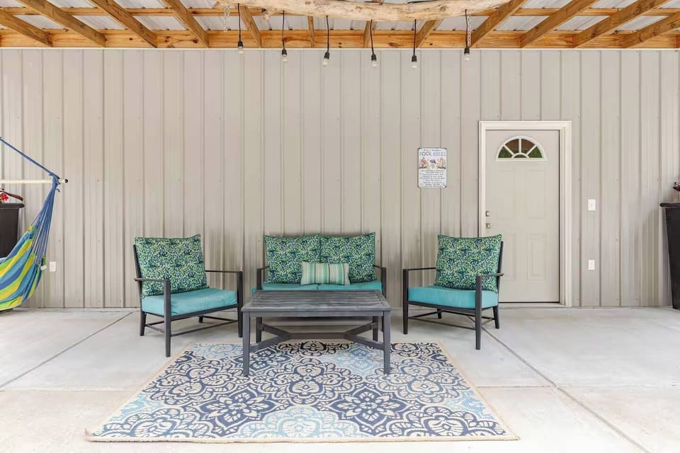 Relax in the shade by the pool
