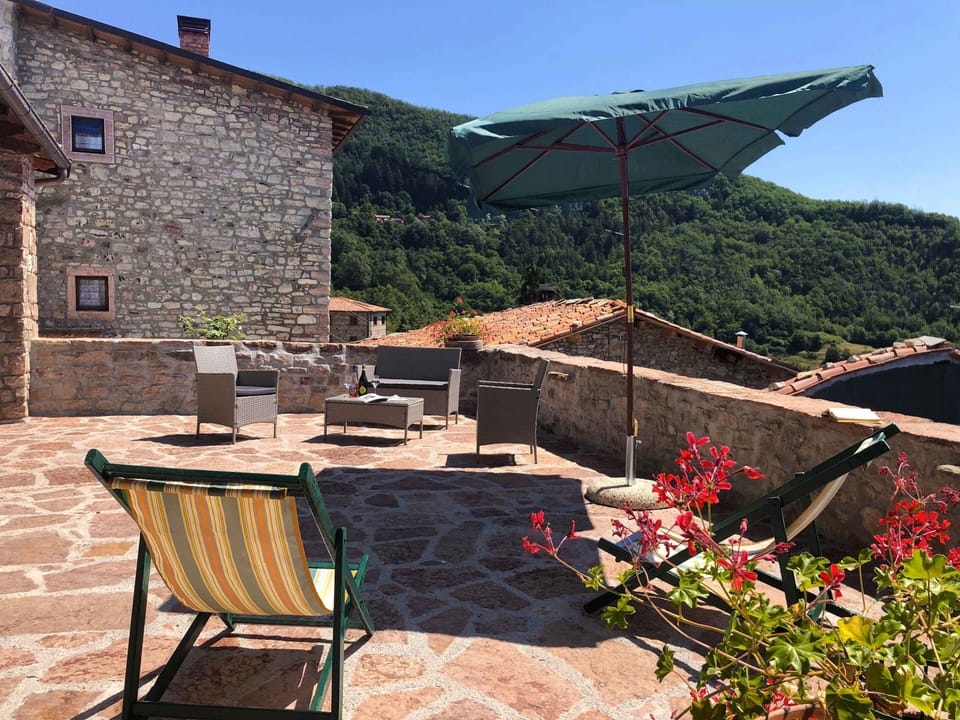One of the 3 terraces