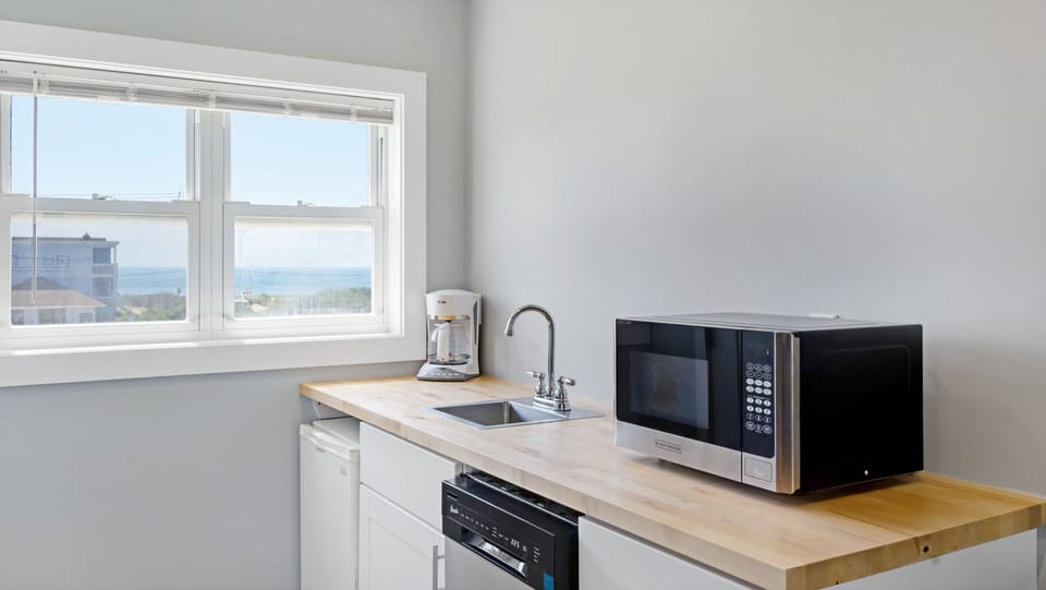 Elite Room | Private kitchen | Fridge, microwave, coffee/tea maker