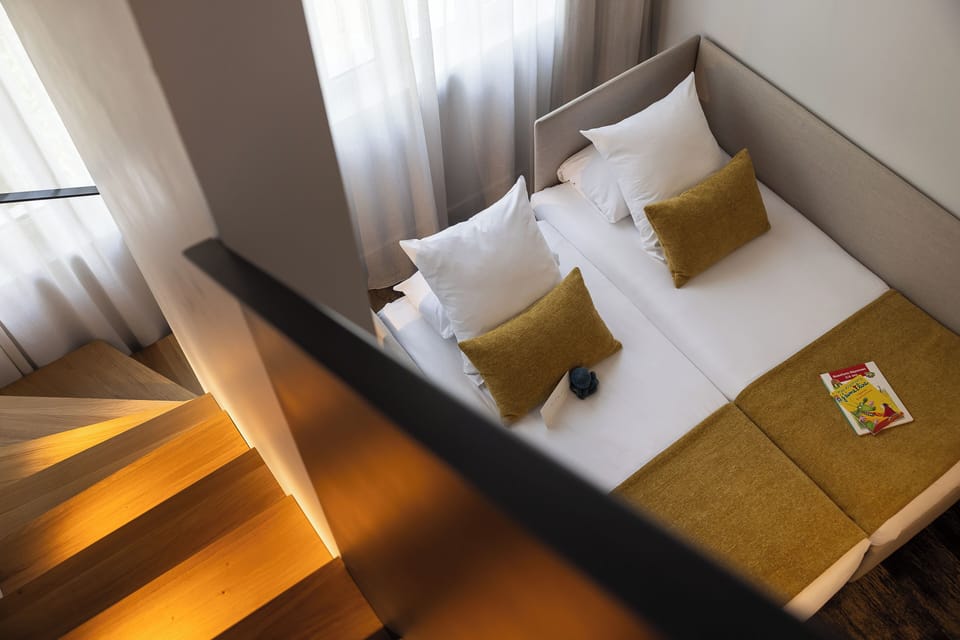Family Suite, 1 Queen Bed with Sofa bed, Mezzanine | Premium bedding, pillowtop beds, in-room safe, desk