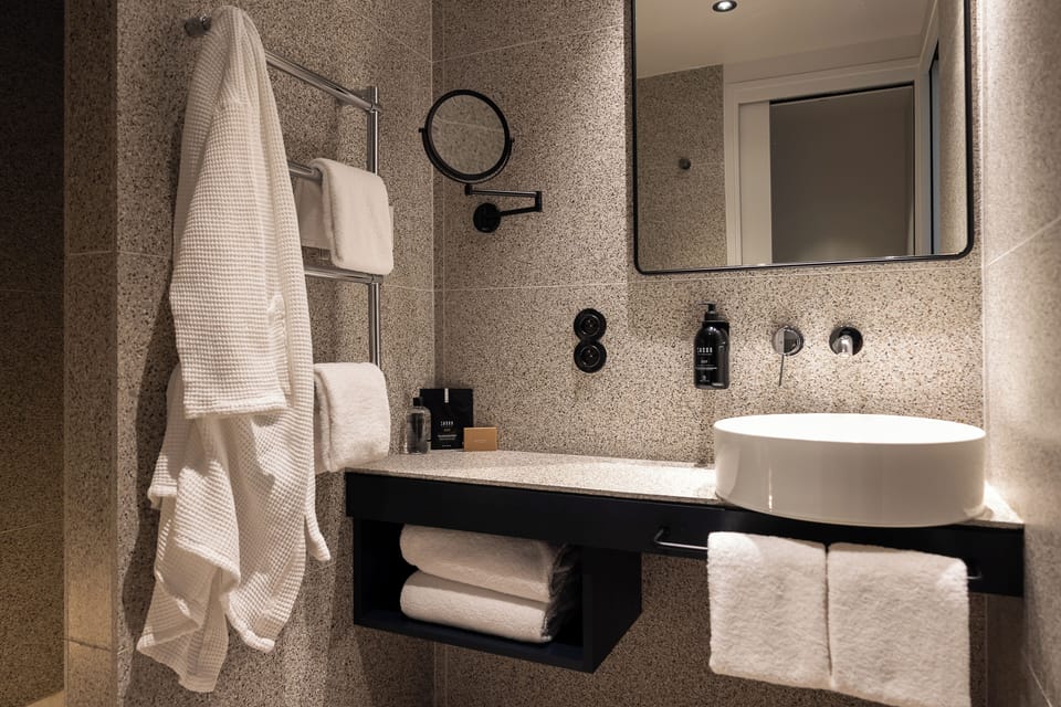Family Suite, 1 Queen Bed with Sofa bed, Mezzanine | Bathroom | Shower, free toiletries, hair dryer, towels