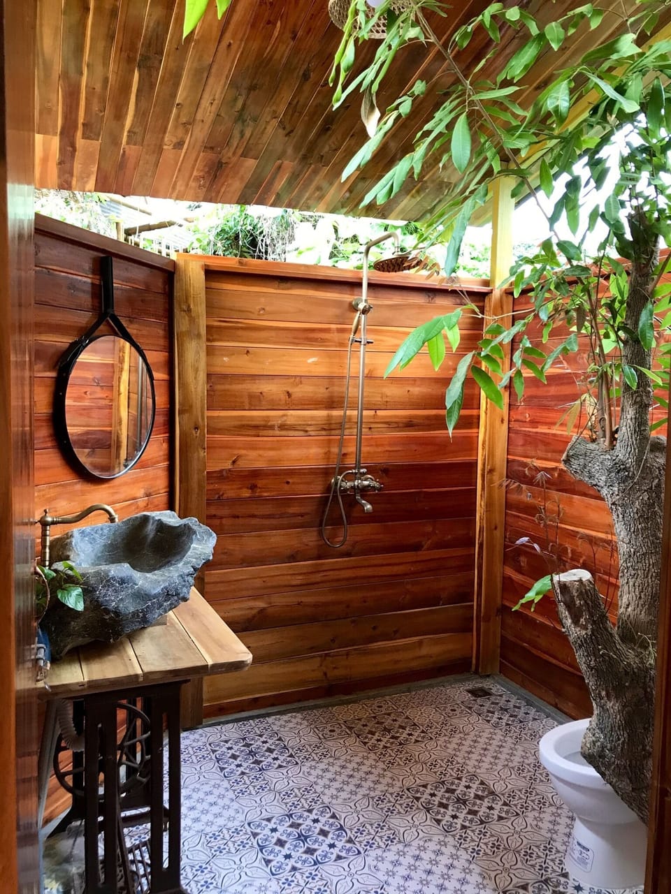 Wooden House Family | Bathroom amenities | Shower, free toiletries, hair dryer, slippers