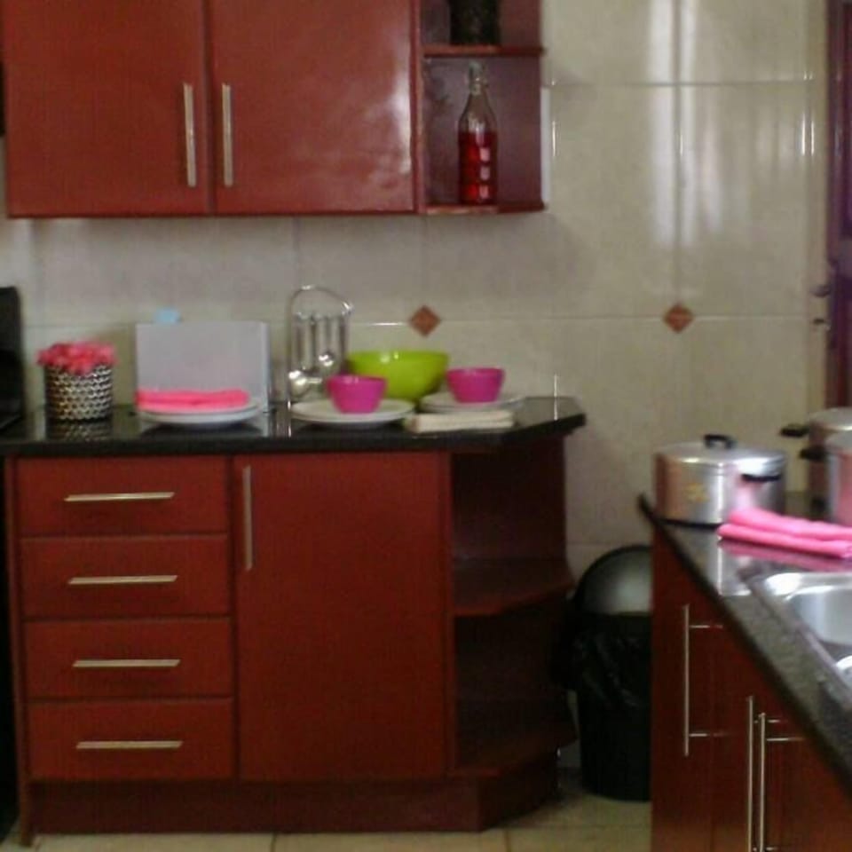 Family Apartment | Private kitchen | Fridge, microwave, oven, stovetop