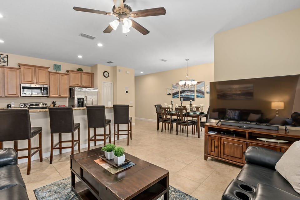 Living room looking towards dining table