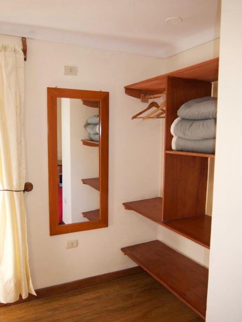 Desk, blackout drapes, WiFi (free), bed sheets