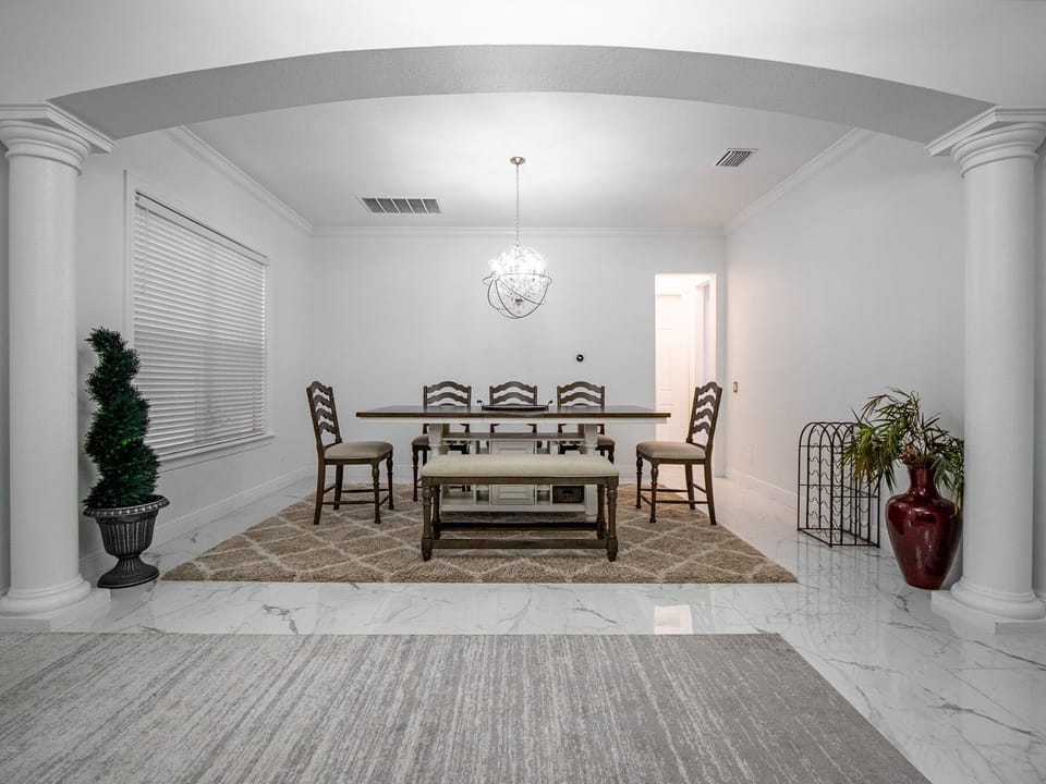 Dining room with seating for 8