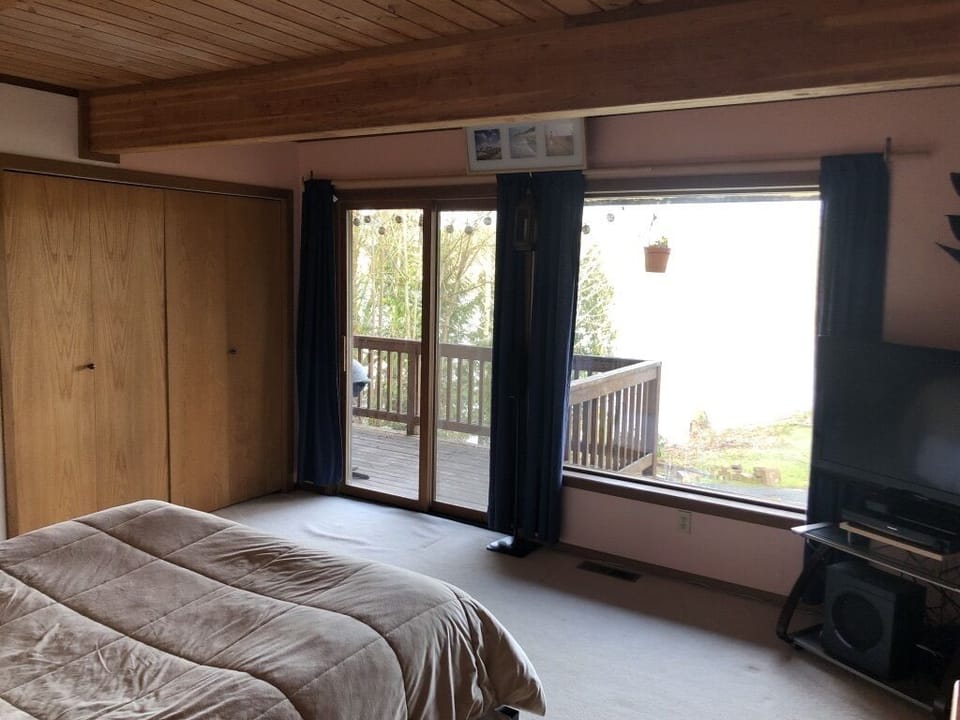 Downstairs Bedroom # 1 with deck 