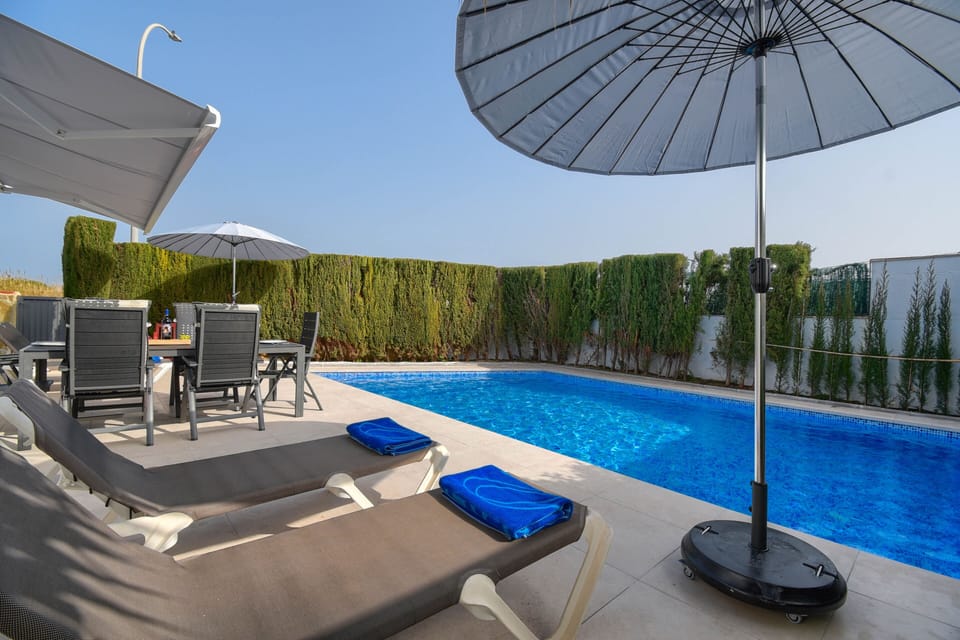 Terrace and pool