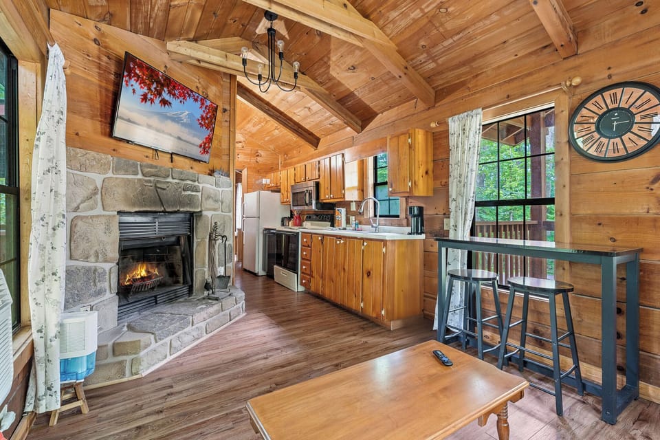 Chill, binge, and recharge — open layout with Smart TV, WiFi & fireplace