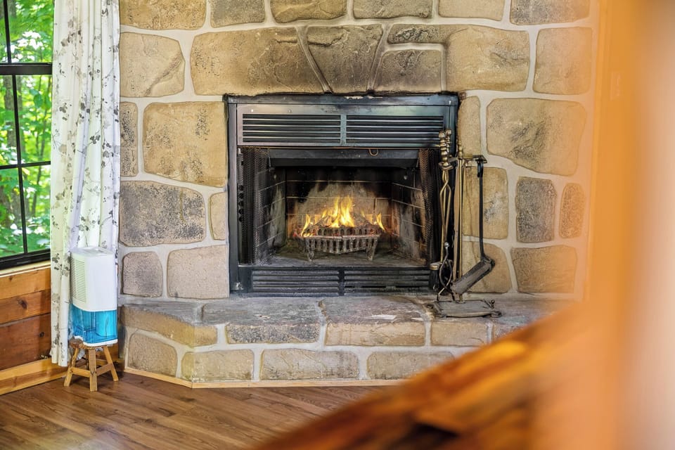 Nothing beats a crackling fire after a Smoky Mountain adventure