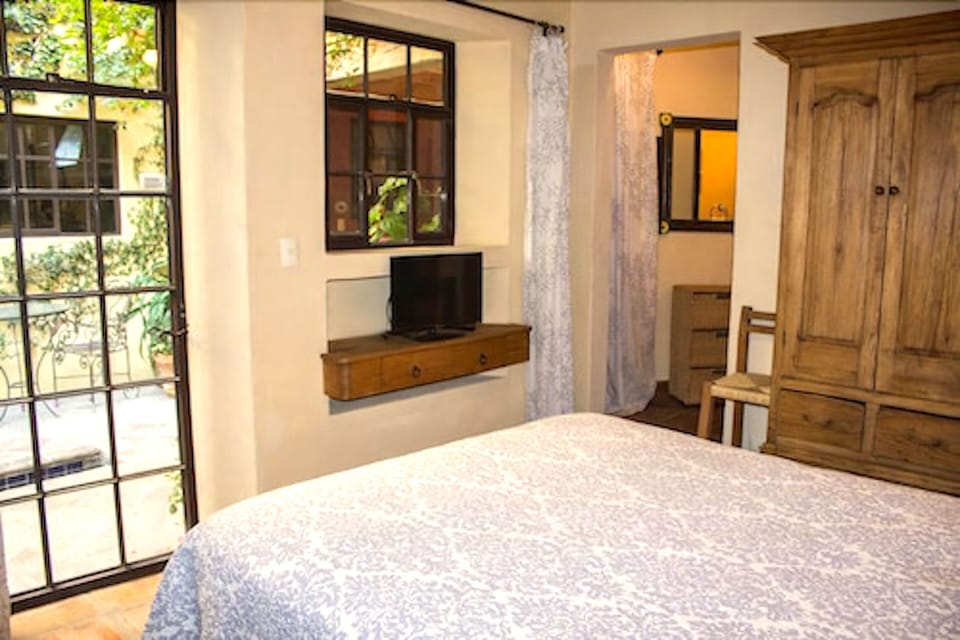 Romantic Double Room, 1 Queen Bed, Patio, Ground Floor | Television