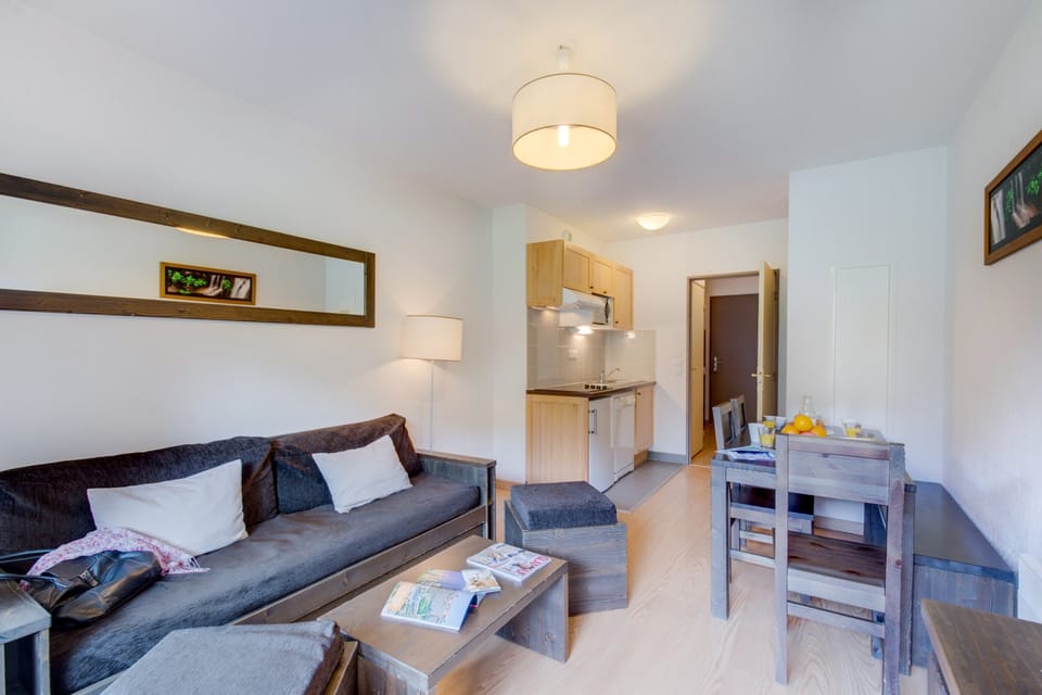 Sink into the cozy sofa after a day exploring the area.