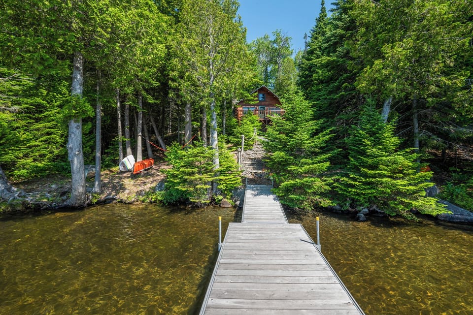 View of cabin from dock