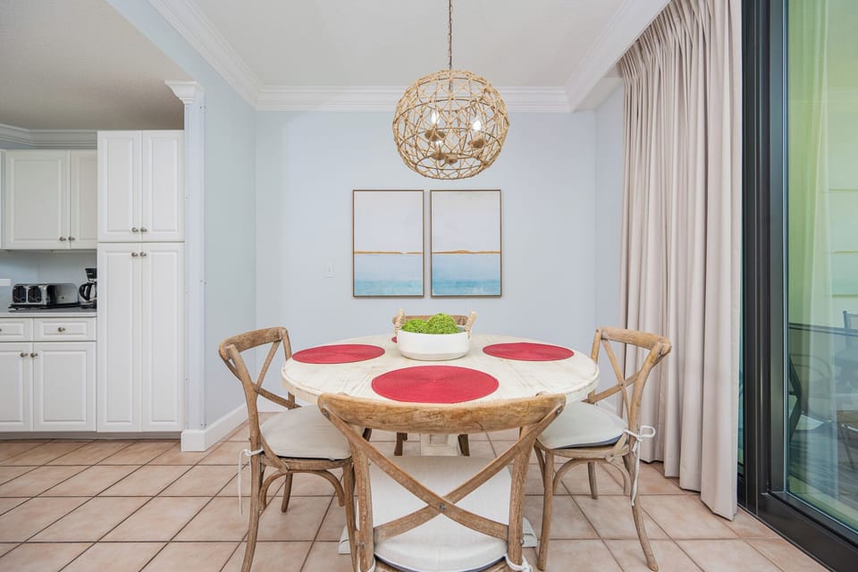 Savor a family meal or enjoy a fun game night with the coastal vibe and create lasting memories with loved ones