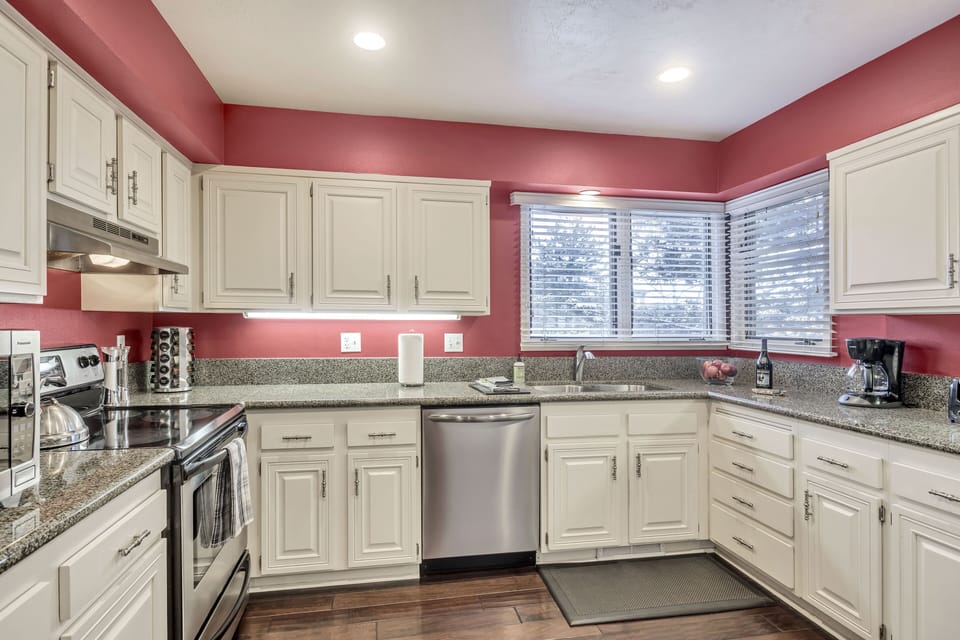Large well-stocked kitchen