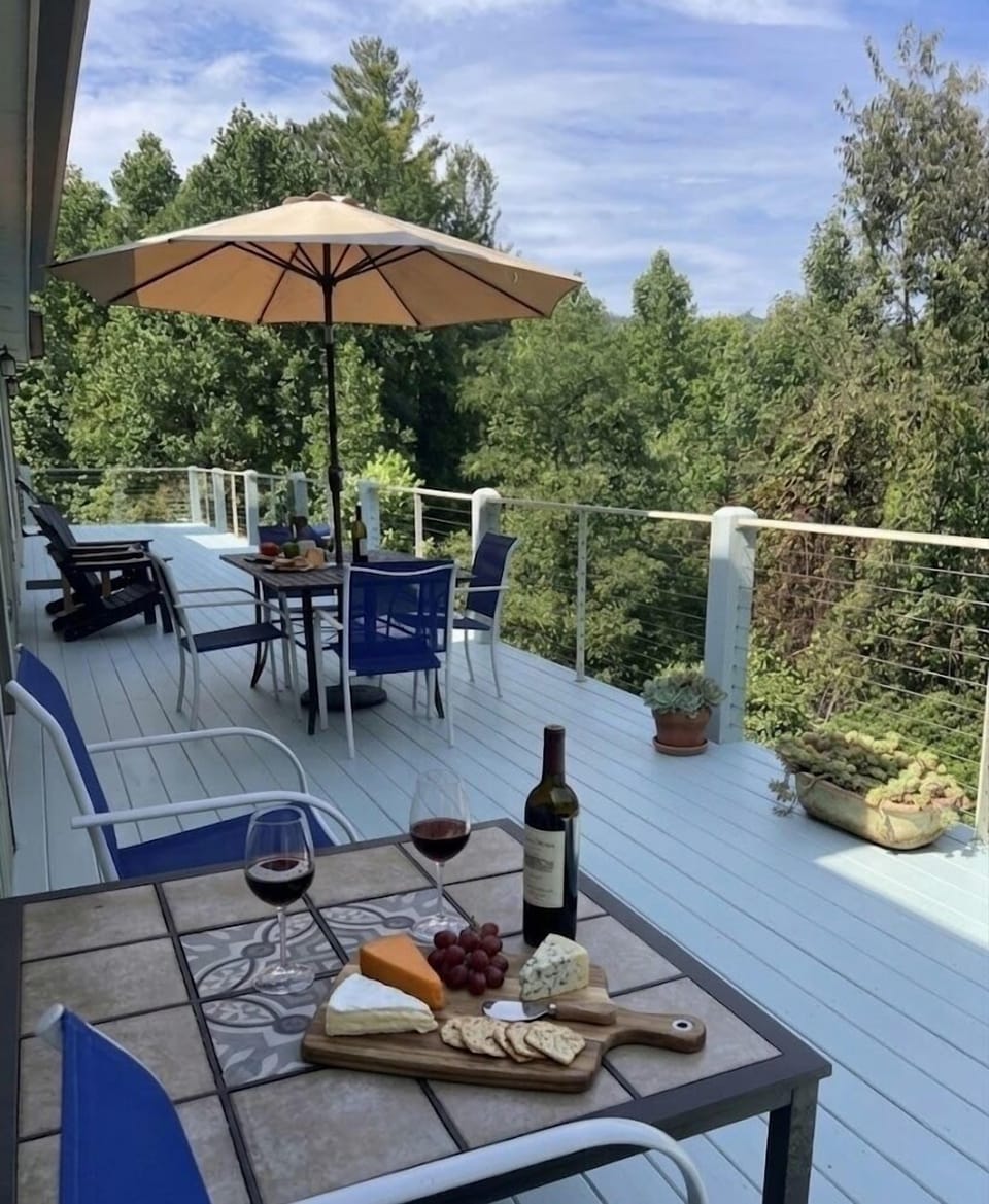 Enjoy soaking up the sun on our peaceful deck. 