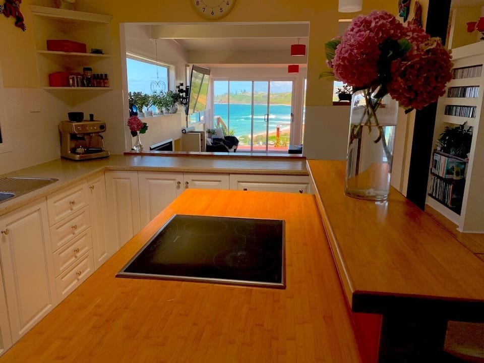 Beautiful views from the kitchen.