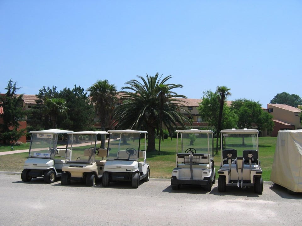 Enjoy sunny days on the golf course.