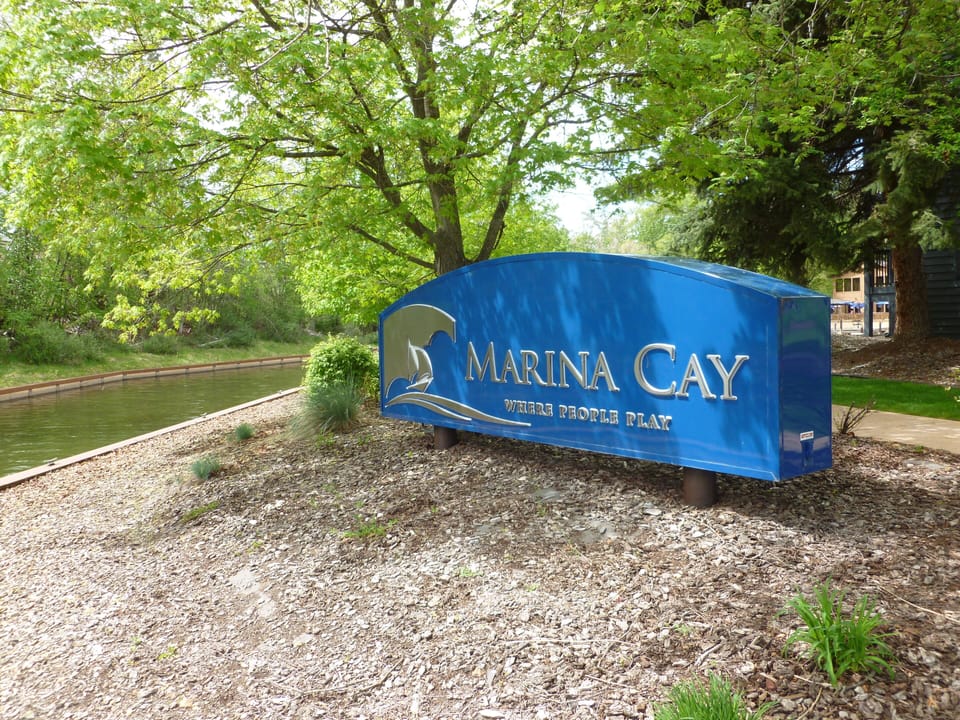 Entrance to the resort marina.