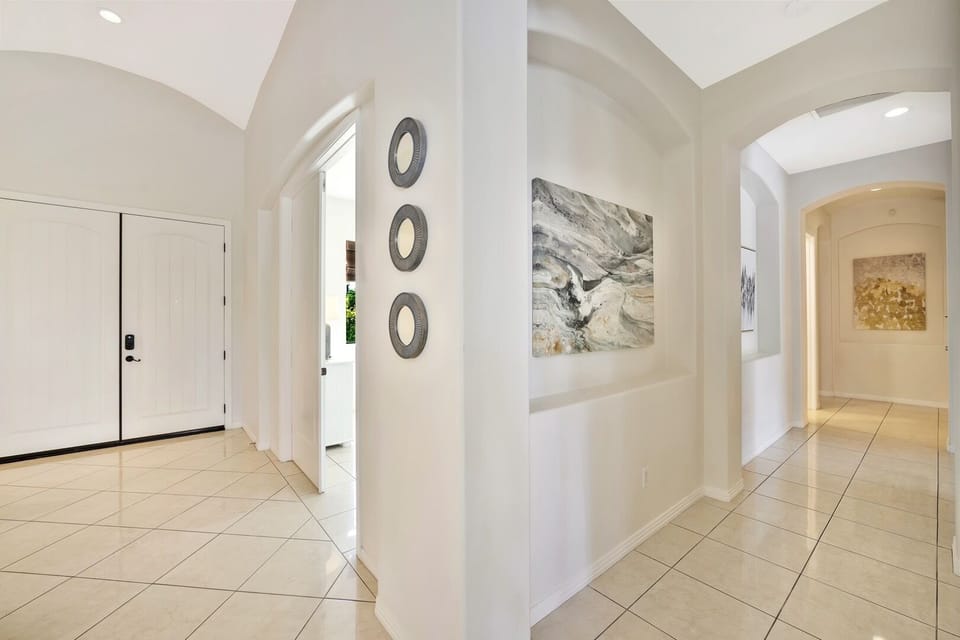 All tile and wood floors throughout