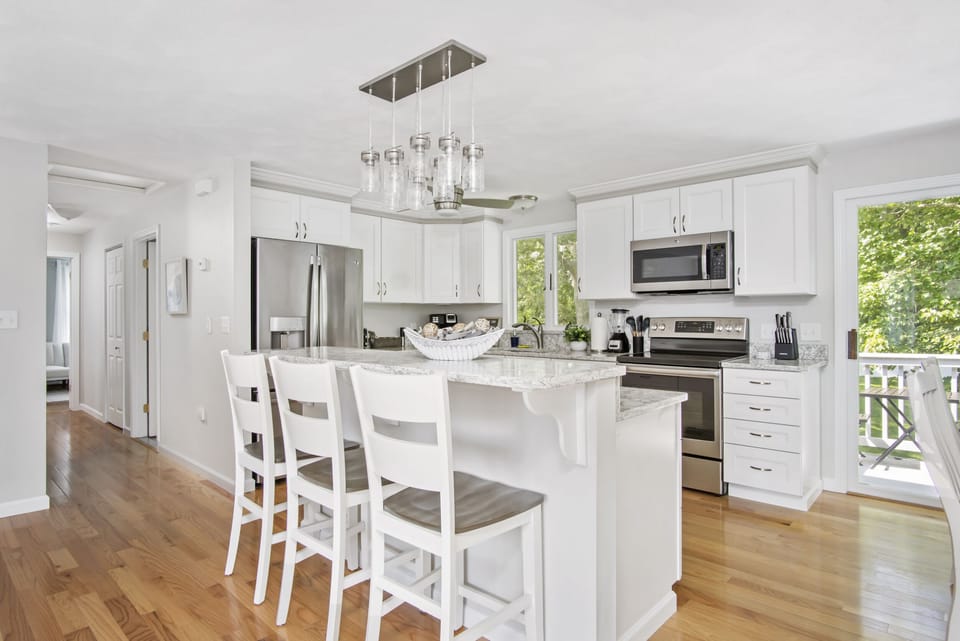 
Bright Open Kitchen with Center Island

