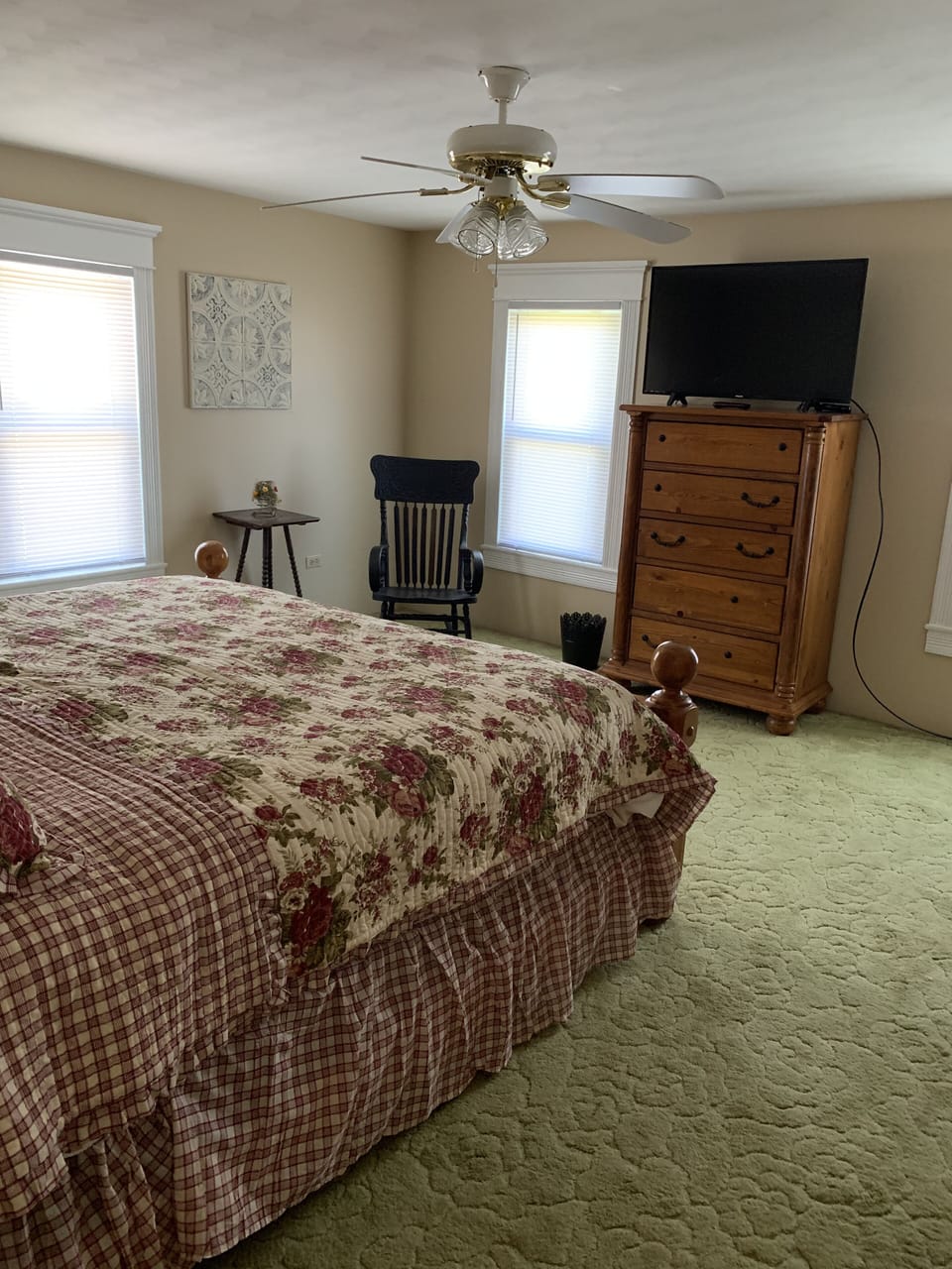 bedroom with king bed