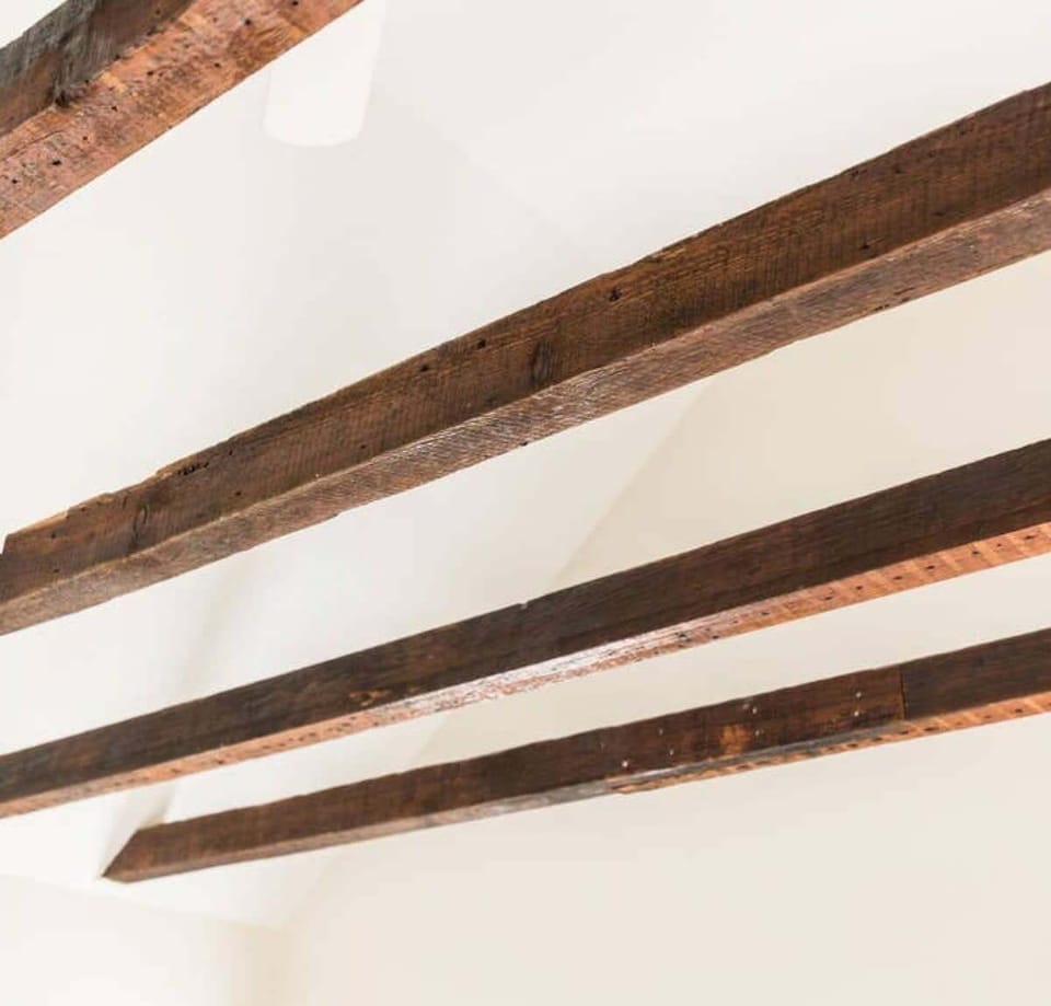 Beautiful exposed high beam ceilings!