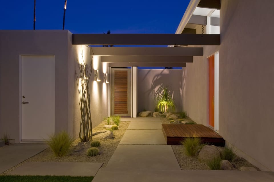 Private gated entry and yard