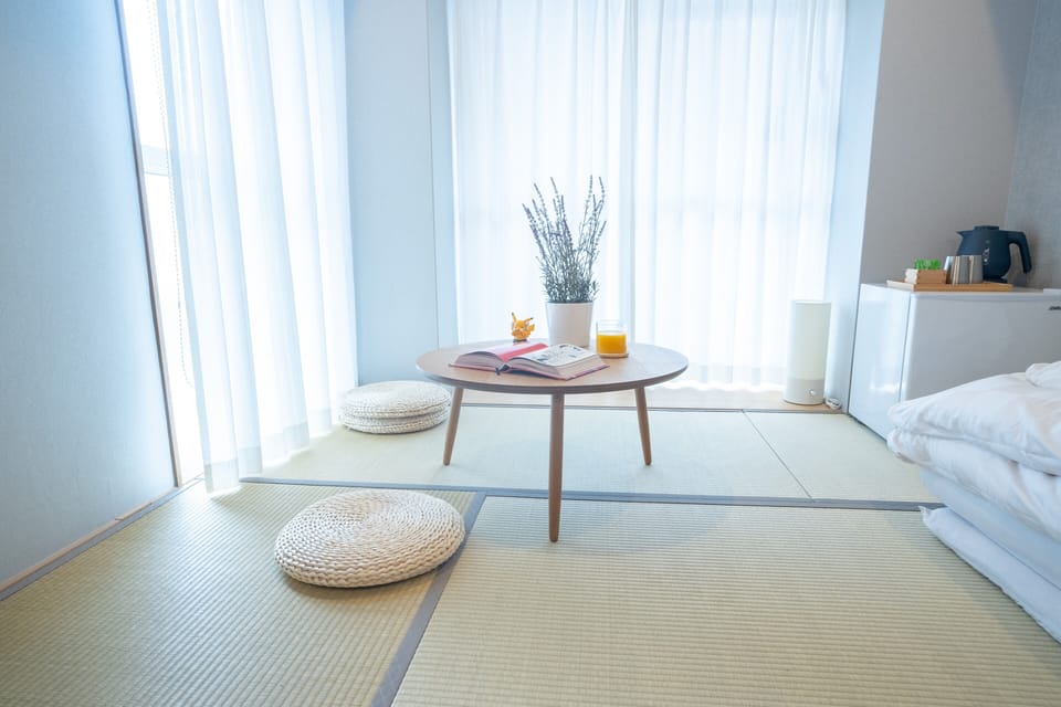 Essential tatami Room up to 3 futon beds (Non-smoking) | In-room safe, desk, laptop workspace, blackout drapes