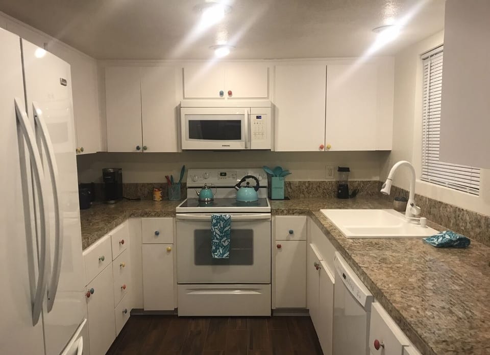 Fully stocked kitchen