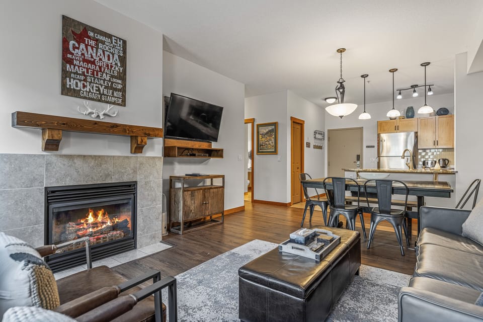 Lots of Canadiana love and decor fill our cozy mountain condo. 