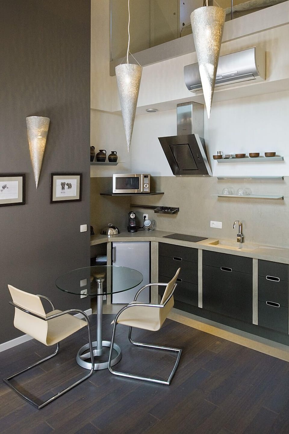 Loft | Private kitchen | Highchair, cookware/dishes/utensils