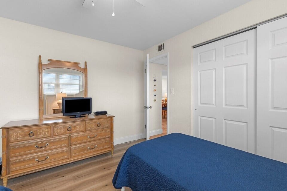 Dresser and TV in Guest Bedroom