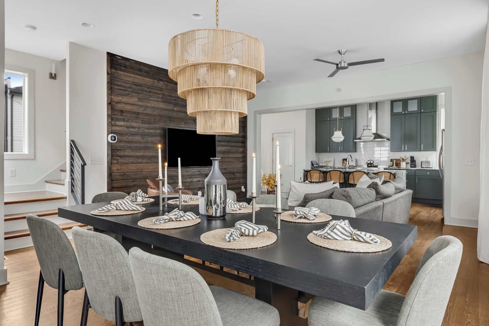 Stylish dining space ideal for shared meals and celebrations.