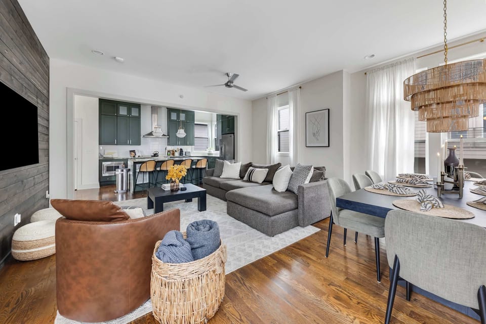Perfect setup for entertaining, relaxing, or group stays.