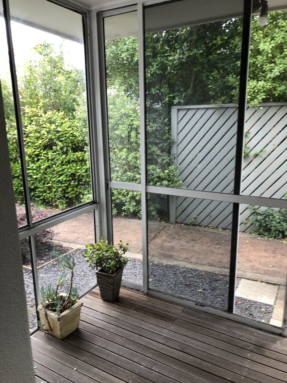 Front veranda looking from unit.