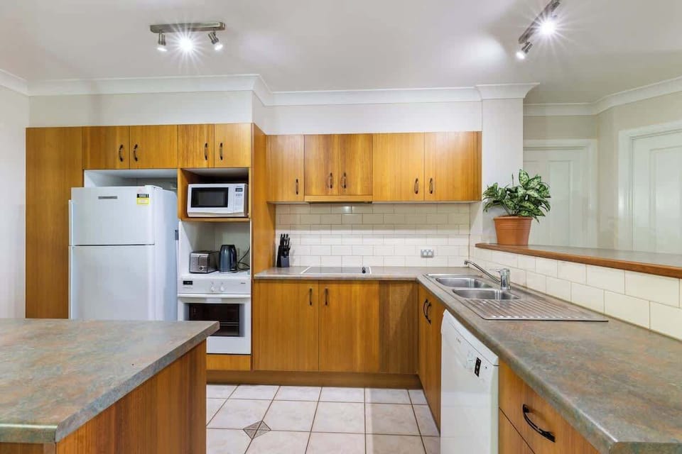 Test your cooking skills in the fully-equipped kitchen.