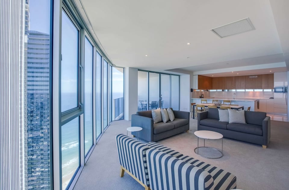 4 Bedrooms Residence Ocean View | Living area | 55-inch LCD TV with digital channels, TV, Netflix