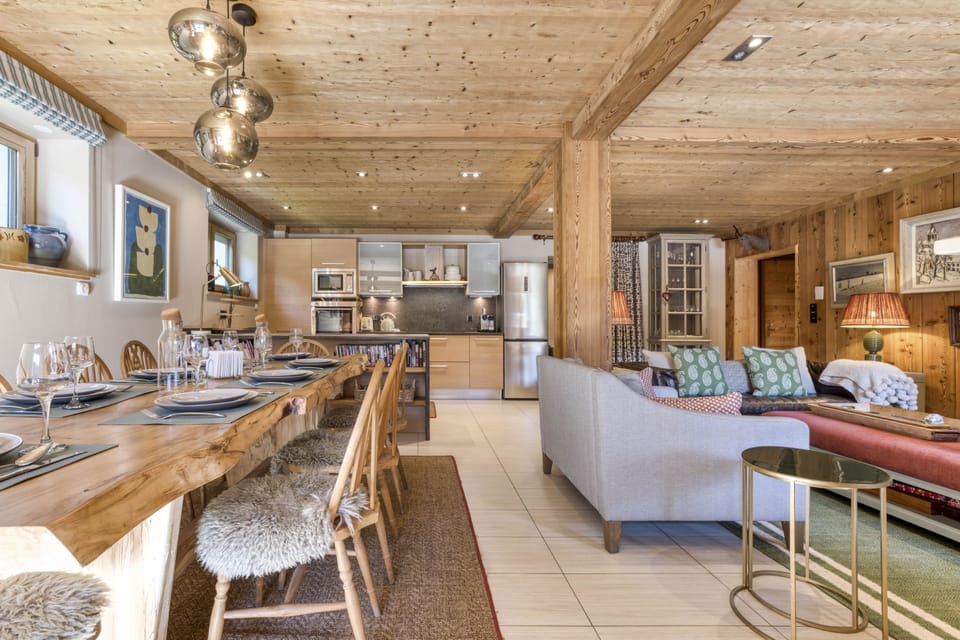 Dining and living area