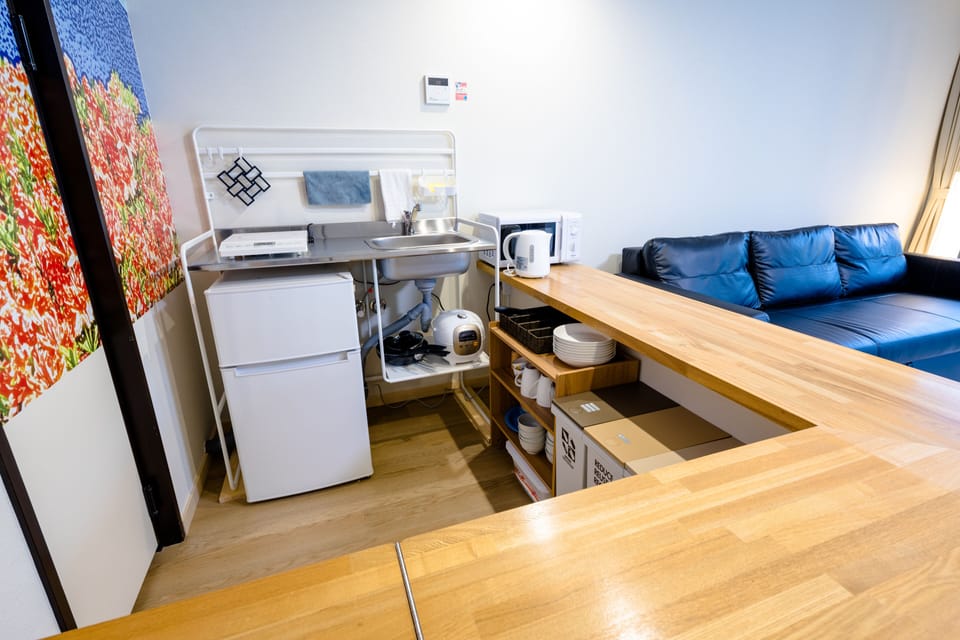 Villa, 1 Bedroom | Private kitchen | Fridge, microwave, stovetop, electric kettle