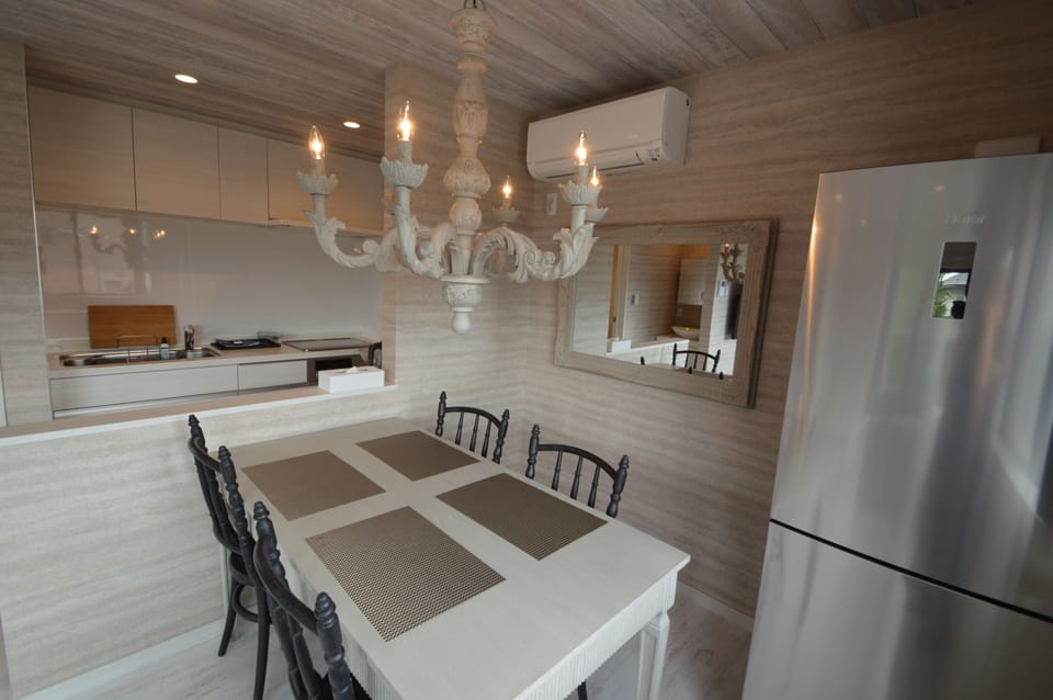 Apartment, 3 Bedrooms | Private kitchen | Fridge, microwave, stovetop, espresso maker