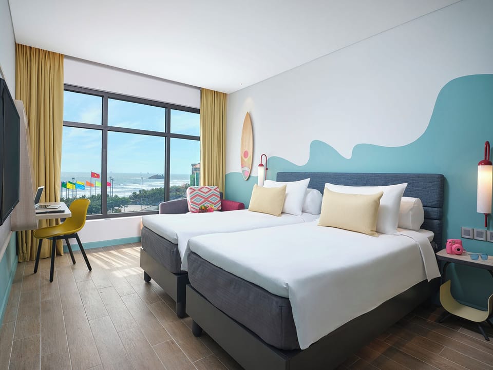 Superior Room, 2 Twin Beds, Sea View | Beach/ocean view